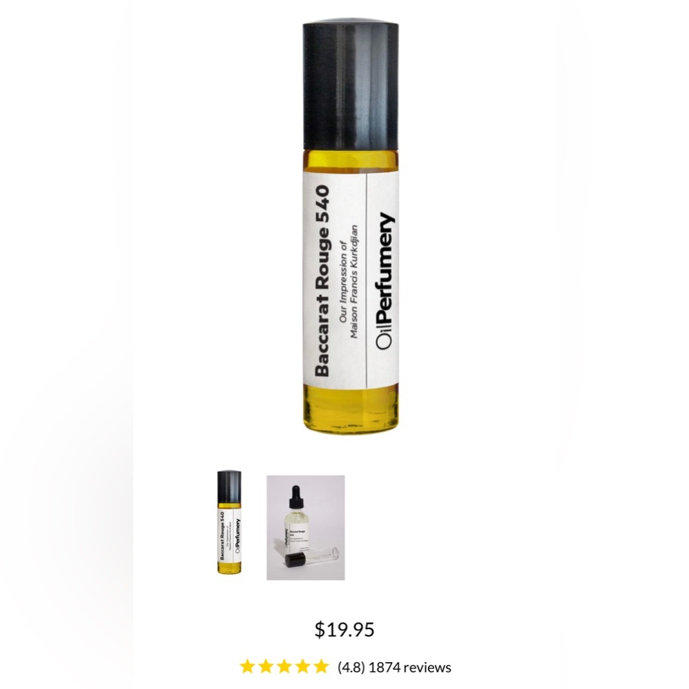Oil Perfumery Baccarat Rouge 540